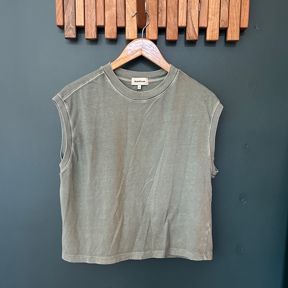 Richer Poorer Olive Muscle Tee